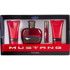 Ford Mustang Red Gift Set 3.4 oz Men Eau De Toilette Spray