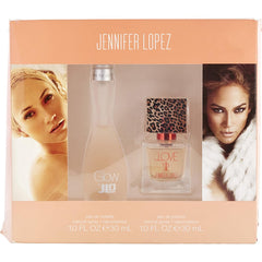 Jennifer Lopez Glow 1 oz Eau De Toilette & Jlove Eau De Parfum 2 Piece Mini Set