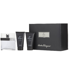 Salvatore Ferragamo F Black 3.4oz 100ml Eau de Toilette 2 Piece Gift Set