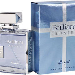 Rasasi Brilliant Silver 3.4 oz Eau De Parfum