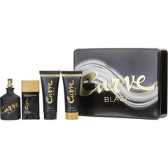 Curve Black Cologne Spray 4.2 oz & After Shave Balm 3.4 oz & Shower Gel