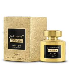 Lattafa Confidential Private Gold 3.4 oz Eau De Parfum Spray