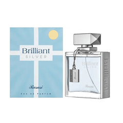 Rasasi Brilliant Silver 3.4 oz Eau De Parfum for Men