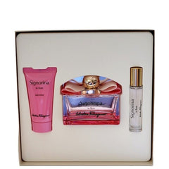 Salvatore Ferragamo Signorina In Fiore 3.4oz Eau de Toilette Lotion & 1.7 oz Set